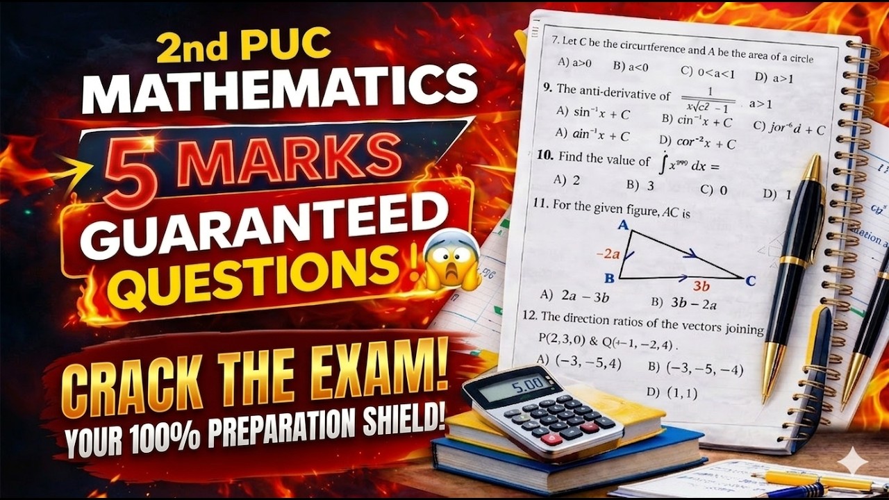 Score Maximum with These 5 Marks Maths Problems