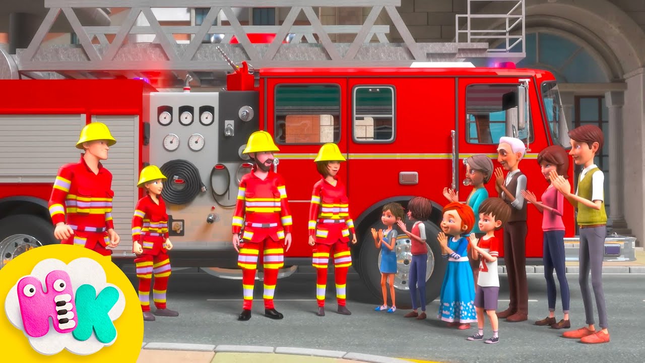 Le camion de pompier 🚒 Chansons pour Enfants | HeyKids en Français
