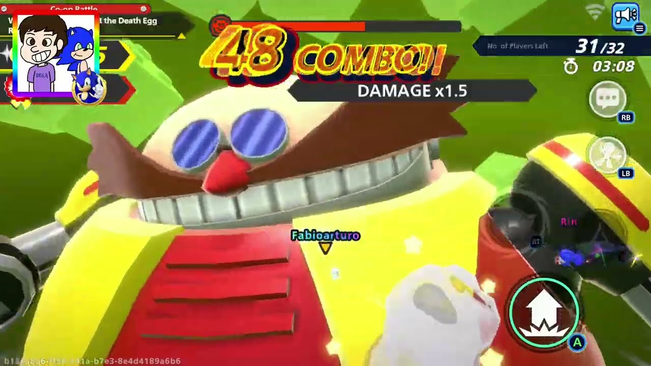 I fight over Death Egg Robot! I wins pretty! Sonic Rumble
