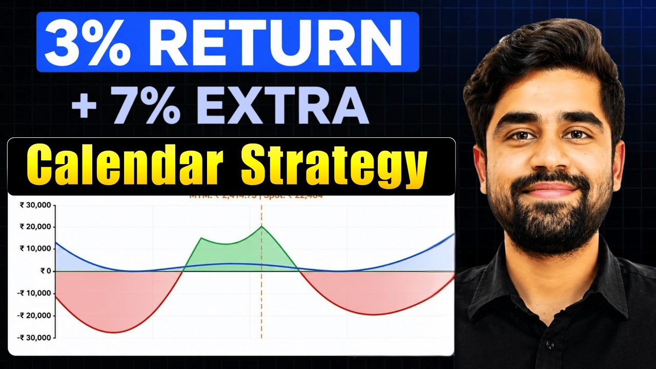 Monthly Calendar Spread Strategy || Safest Adjustment || TradBuilder