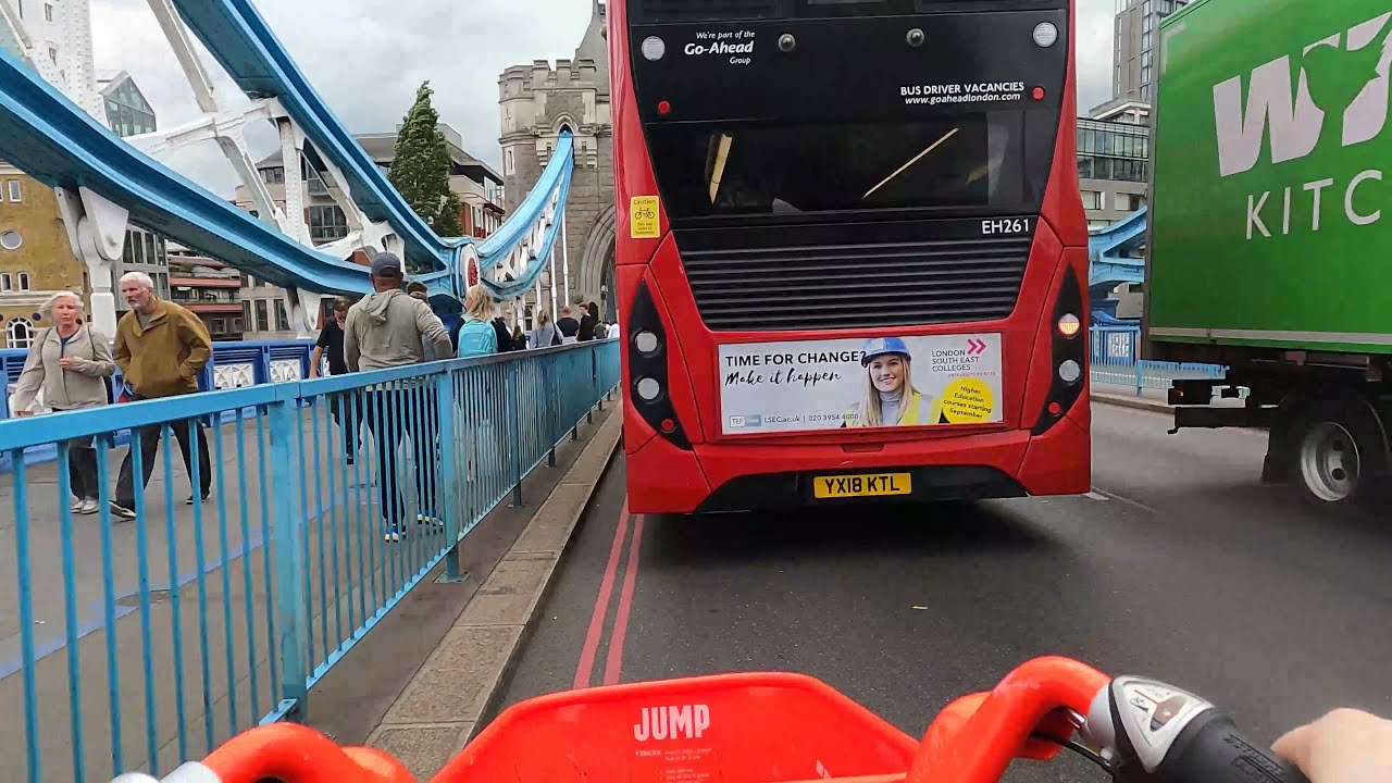 Riding Across Tower Bridge: 