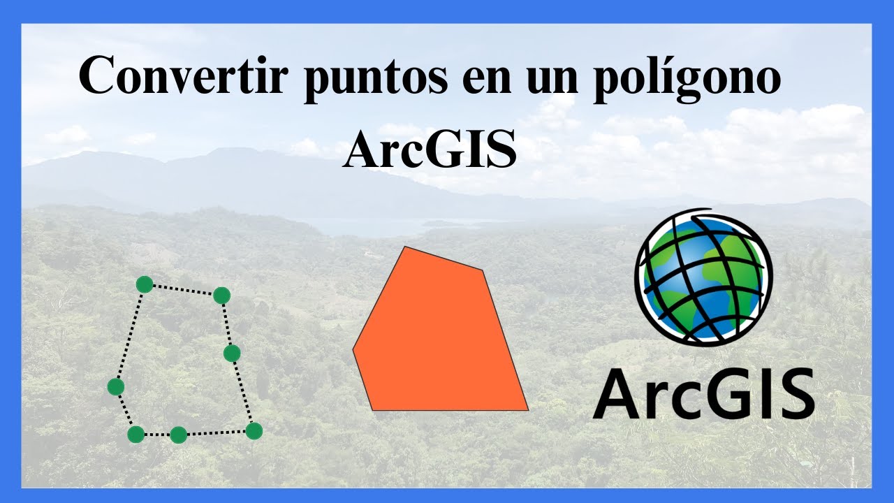 ¿Cómo Crear polígono a partir de puntos ArcGis ?(Puntos a polígono)
