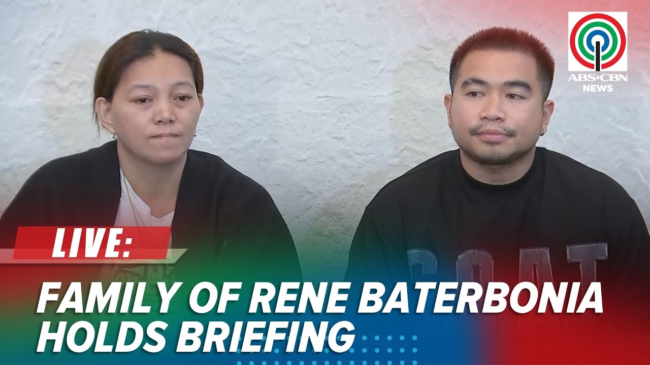 LIVE: Press briefing of the family of Ateneo player Rene Baterbonia | June 10, 2026