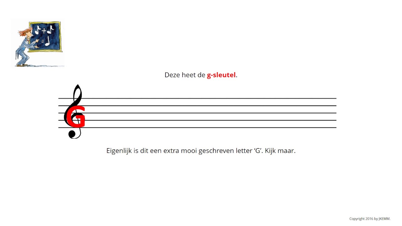De notenschool g-sleutel