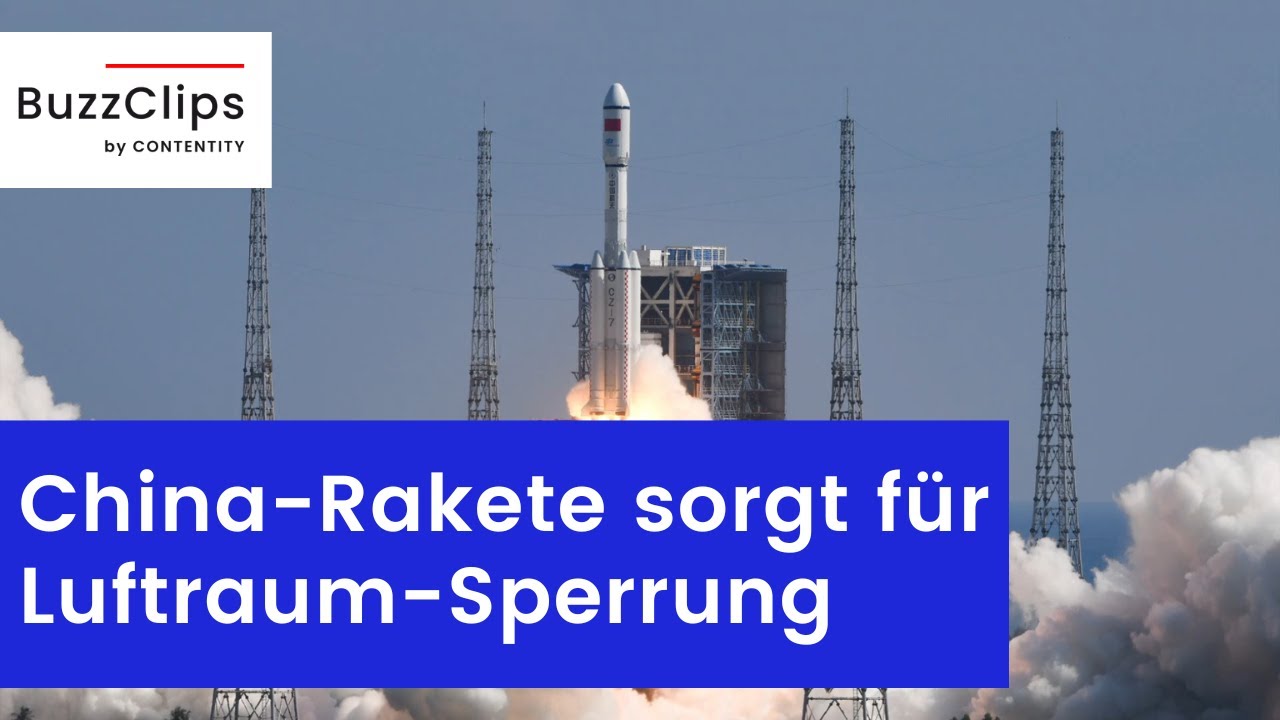Herabst&uuml;rzende China-Rakete sorgt f&uuml;r Luftraum-Sperrung in Spanien