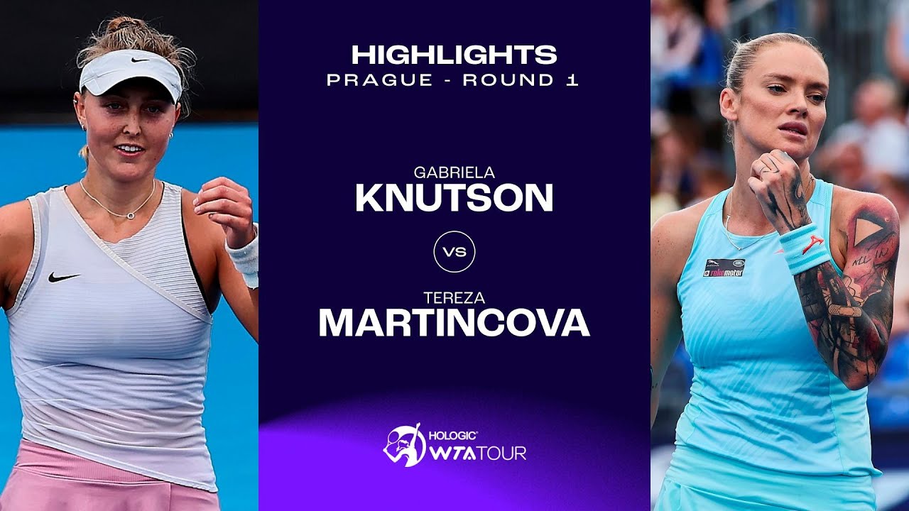 Gabriela Knutson vs. Tereza Martincova | 2023 Prague Round 1 | WTA Match Highlights