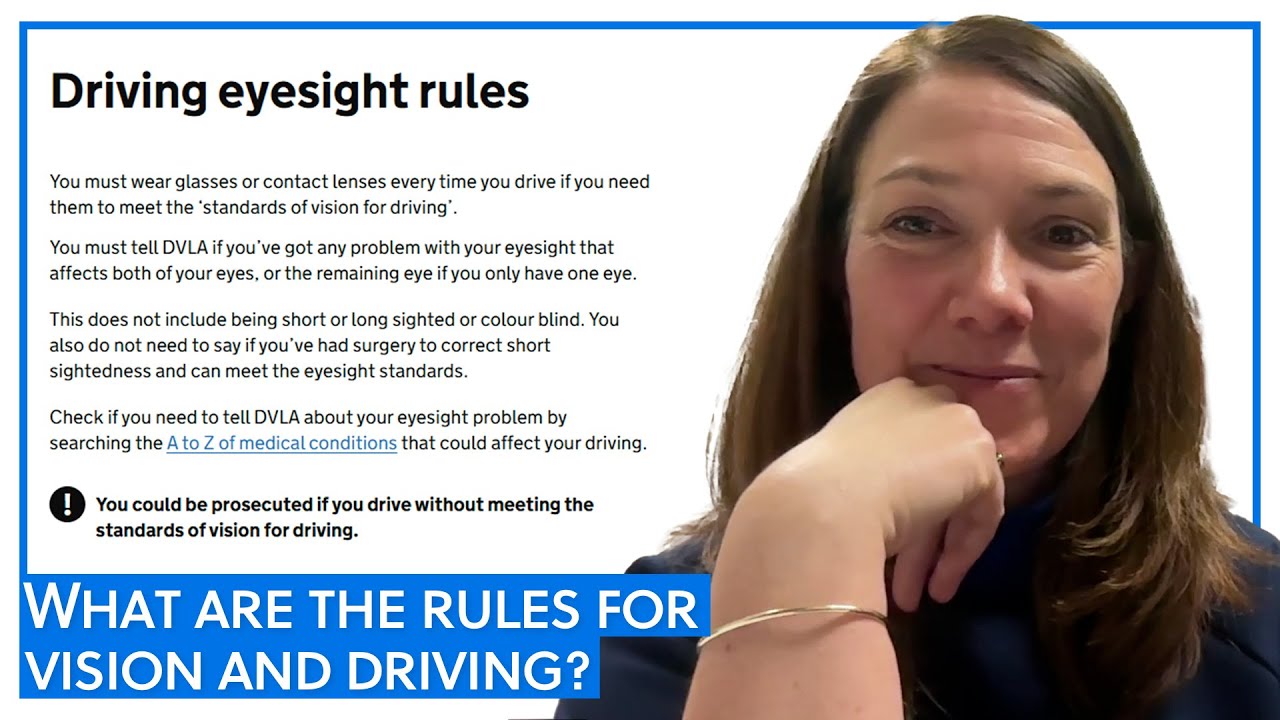 Exploring the rules and regulations around vision and driving