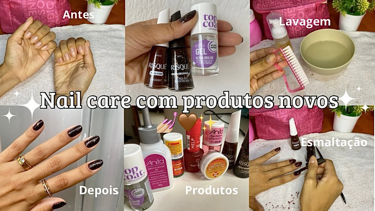 💅🏼 NAIL CARE COM PRODUTOS NOVOS | TRATAMENTO FORTALECEDOR PARA UNHAS MOLES E ESMALTAÇÃO 🤎✨
