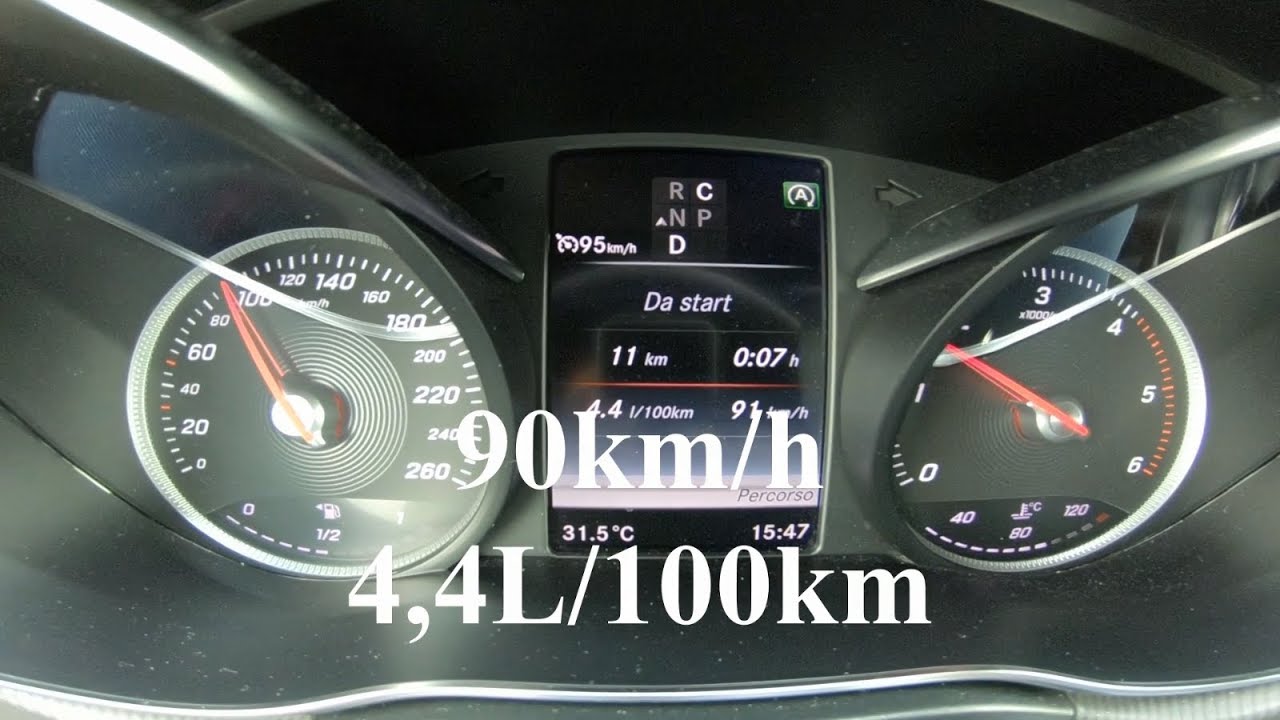 Mercedes V220d fuel consumption test