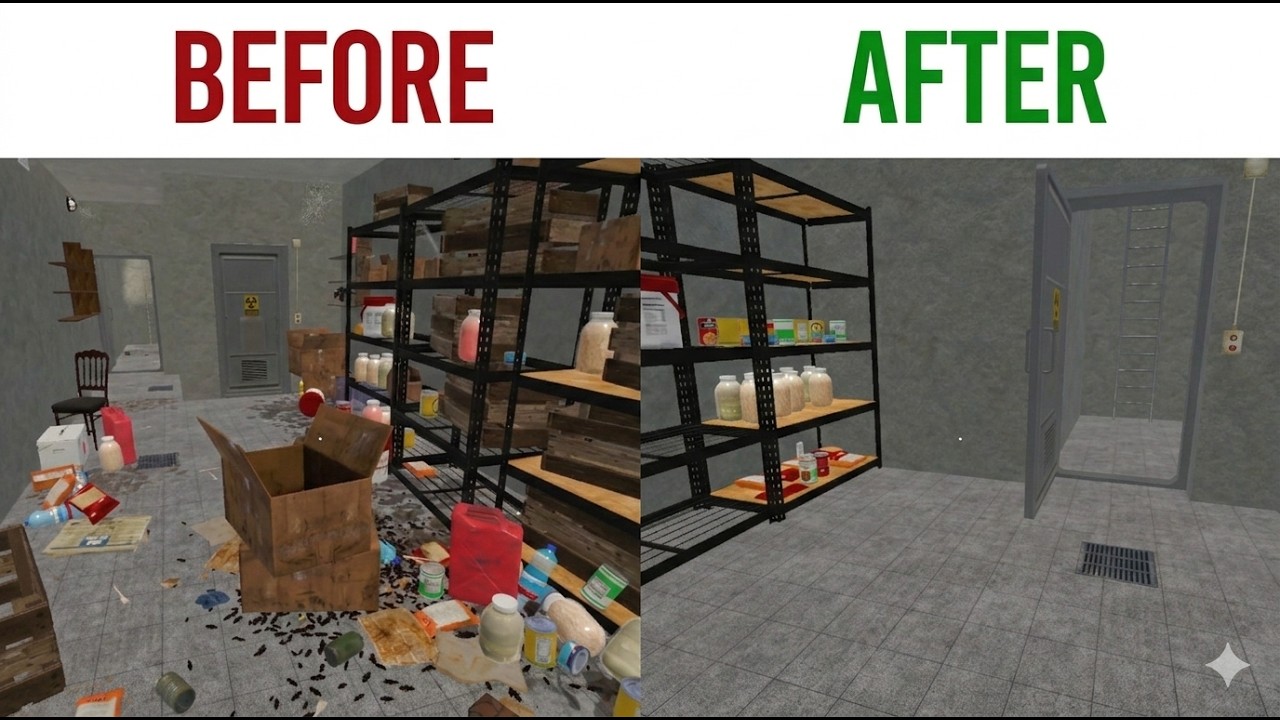House Flipper, Cleaning bunker