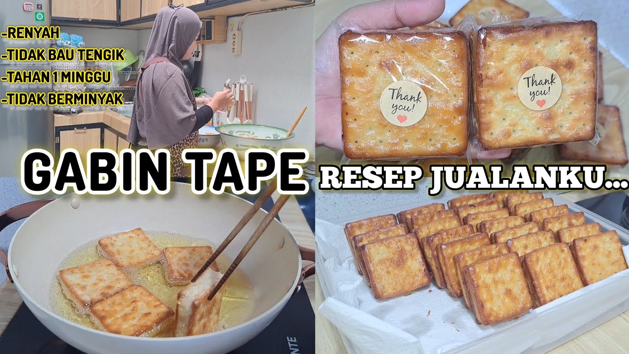 ANTI TENGIK RESEP GABIN TAPE JUALANKU #gabintape #tapesingkong #idejualanmodalsedikit #niahermanto