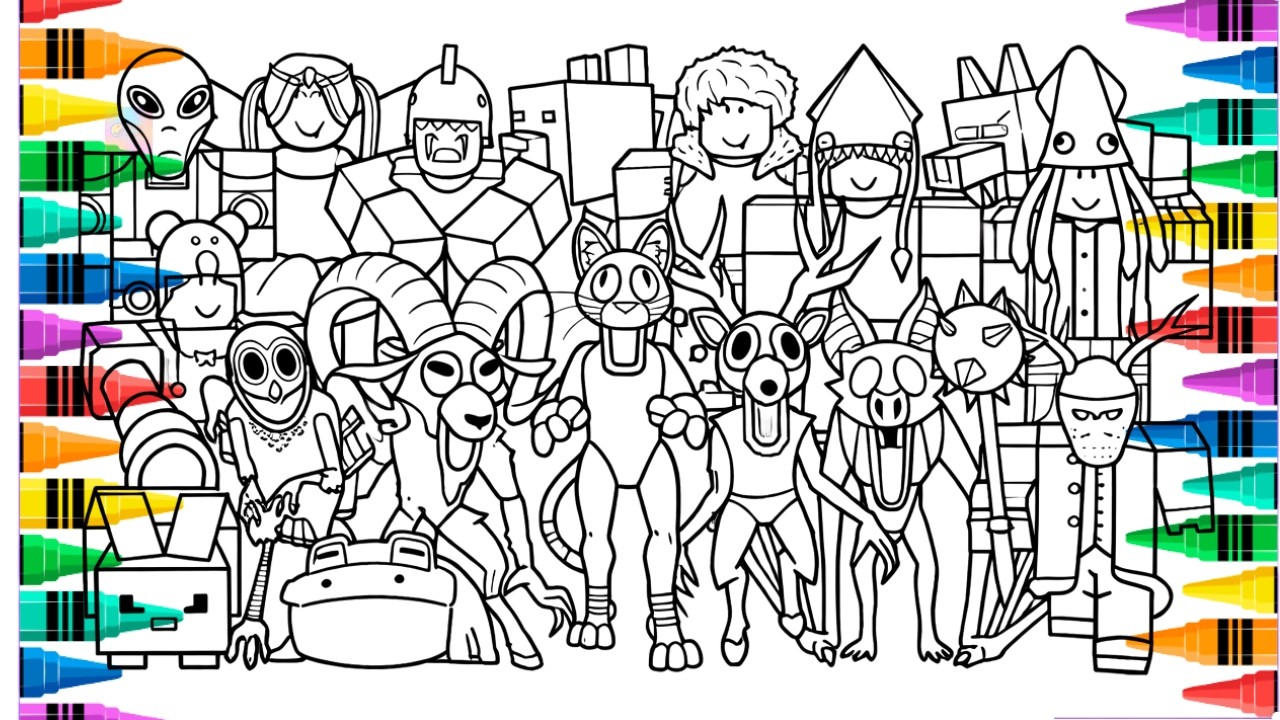 99 Nights in the Forest [Roblox] Satisfying Coloring Pages