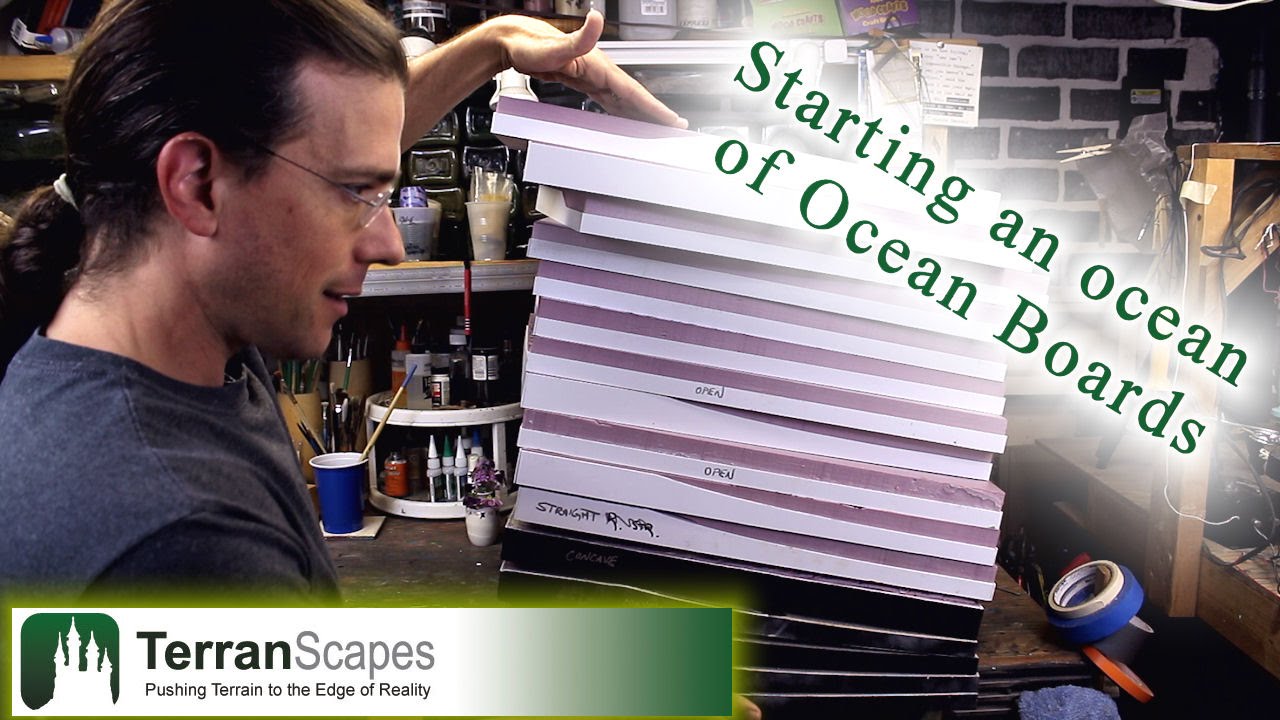 TerranScapes - The start of a large set of ocean modular boards - wargame terrain