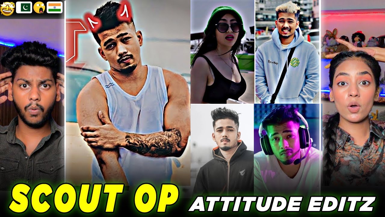 Pakistani React on Scout OP Attitude edits😈 | scout op thug moments👿🔥