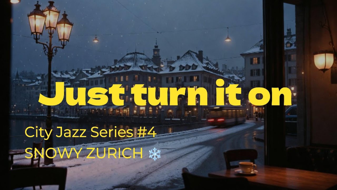 Zurich night Jazz🌙 | Smooth Jazz for Study, Work & Sleep (1 Hours)