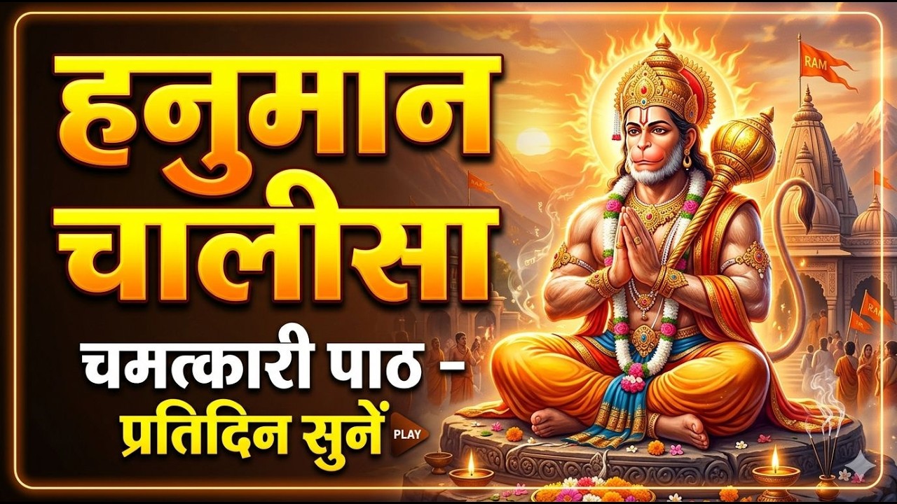 श्री हनुमान चालीसा | Hanuman Chalisa | जय हनुमान ज्ञान गुणसागर | Jai Hanuman Gyan GunSagar #hanuman