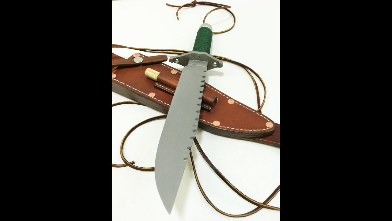 Making an CUSTOM Andrew Clifford hollow handle ACK Sly II STYLE survival knife prepper bushcraft