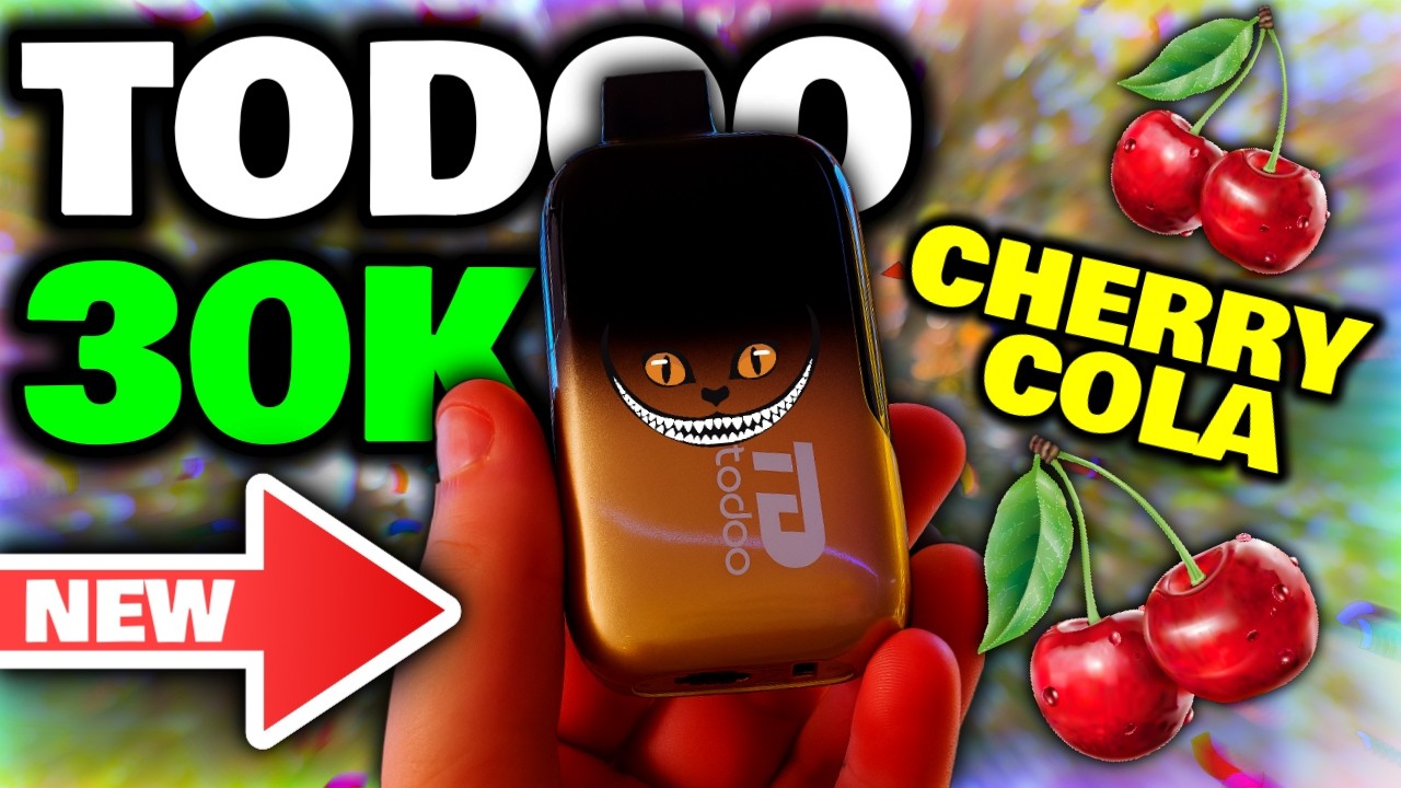 30K Puffs TODOO 🍒 CHERRY COLA 🍒 Vape Review