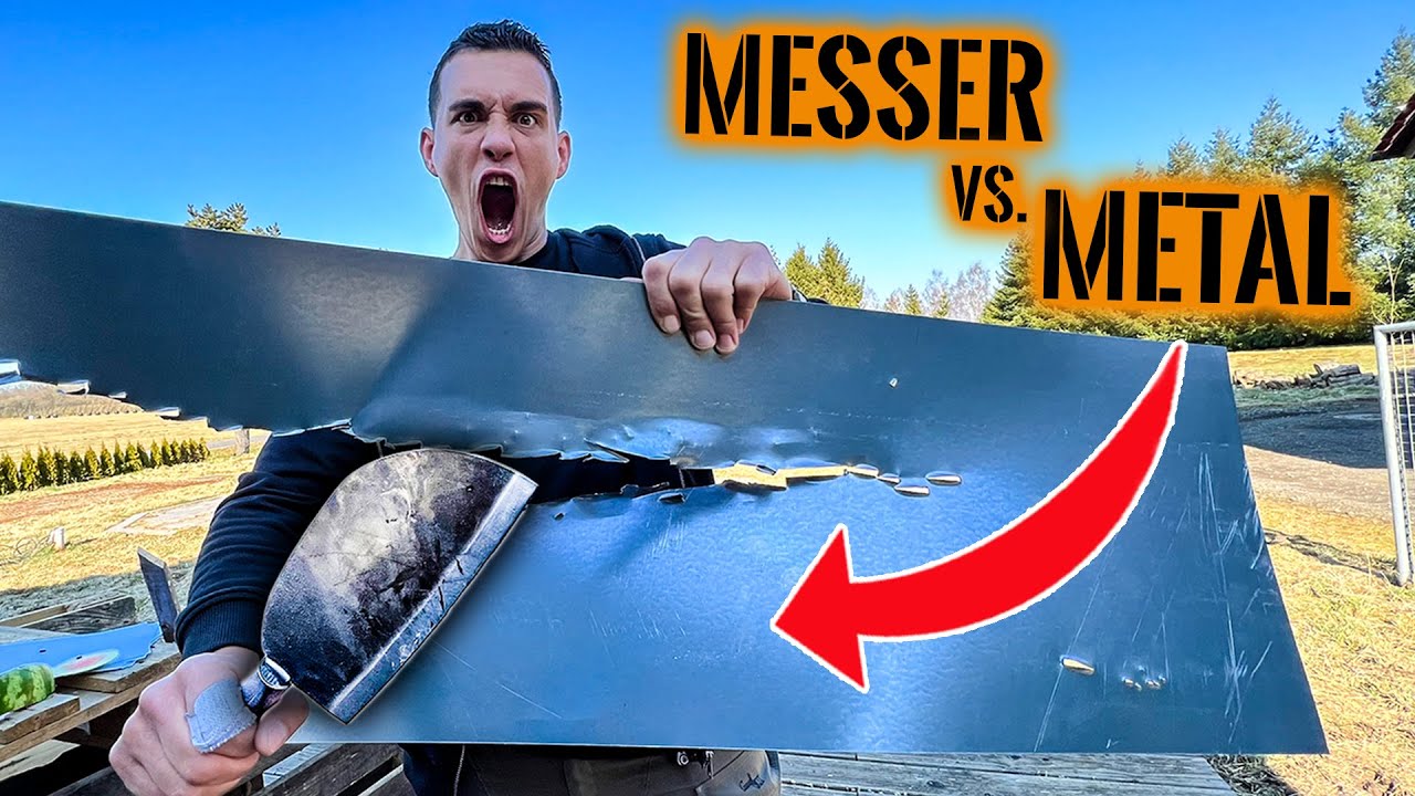 MESSER vs. METALL! - Wie BRUTAL sind die Messer von Schmiedeglut? | Survival Mattin