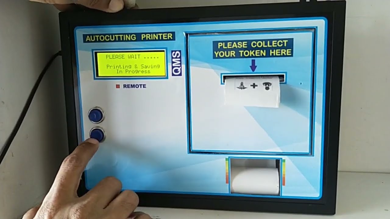Token printer with autocutter: 2 functions
