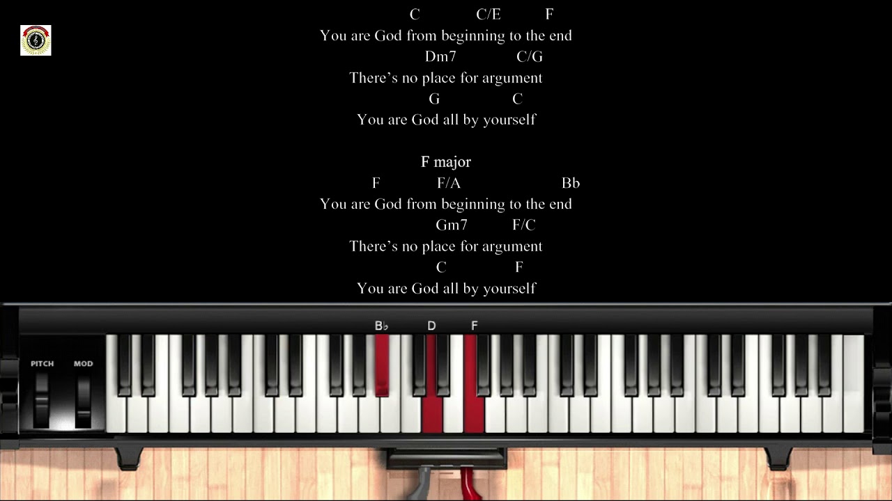 You are God by Ps. Nathaniel Bassey Simple Chord Progression #PianoLessons #ChordProgression #Gospel