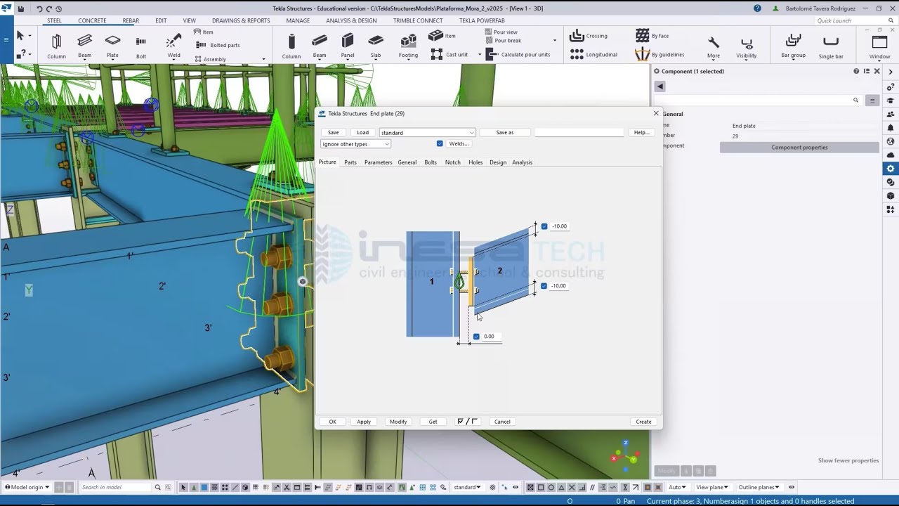 Domina el Modelado y Detallado de Estructuras de Acero con Tekla Structures: Conoce nuestro curso