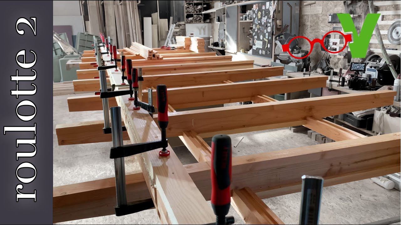 ROULOTTE  DE CIRQUE #2 Le châssis en bois