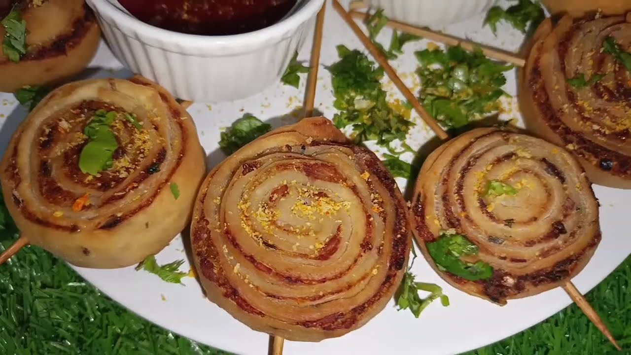 Crispy Spiral Samosa Bites | Ramadan Special Iftar Snack Recipe | Easy Chicken & Potato Snack 