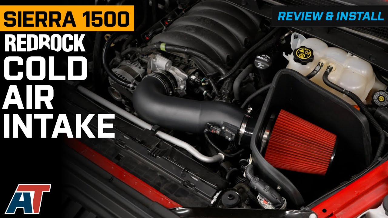 2019-2024 V8 Sierra 1500 RedRock Cold Air Intake; Black Review & Install