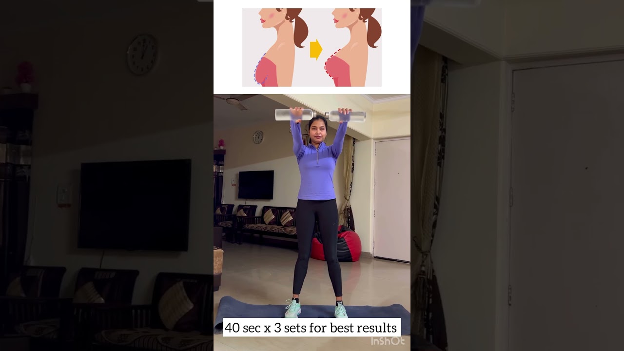 Worried about saggy breast? Not anymore! Do these effective exercises at home 🔥 #workout #breast