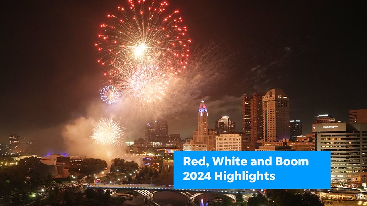 2024 Red, White, and Boom 4th of July Fireworks in Downtown Columbus over the Scioto River
