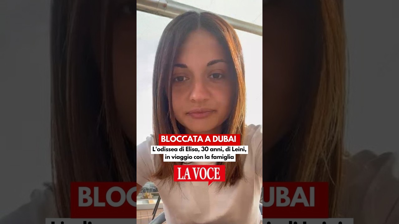 🚢 Bloccata a Dubai per la guerra: l’odissea di Elisa, 30 anni di Leini