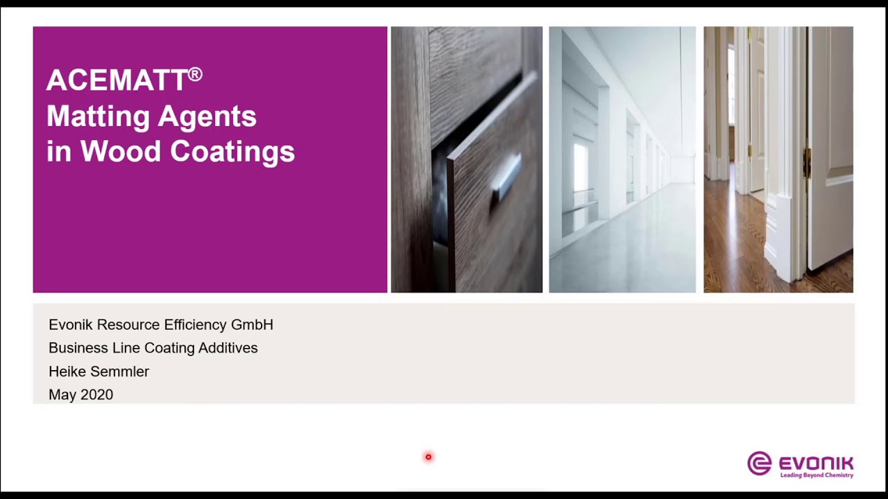 ACEMATT® Matting Agents for Wood Coatings | Evonik