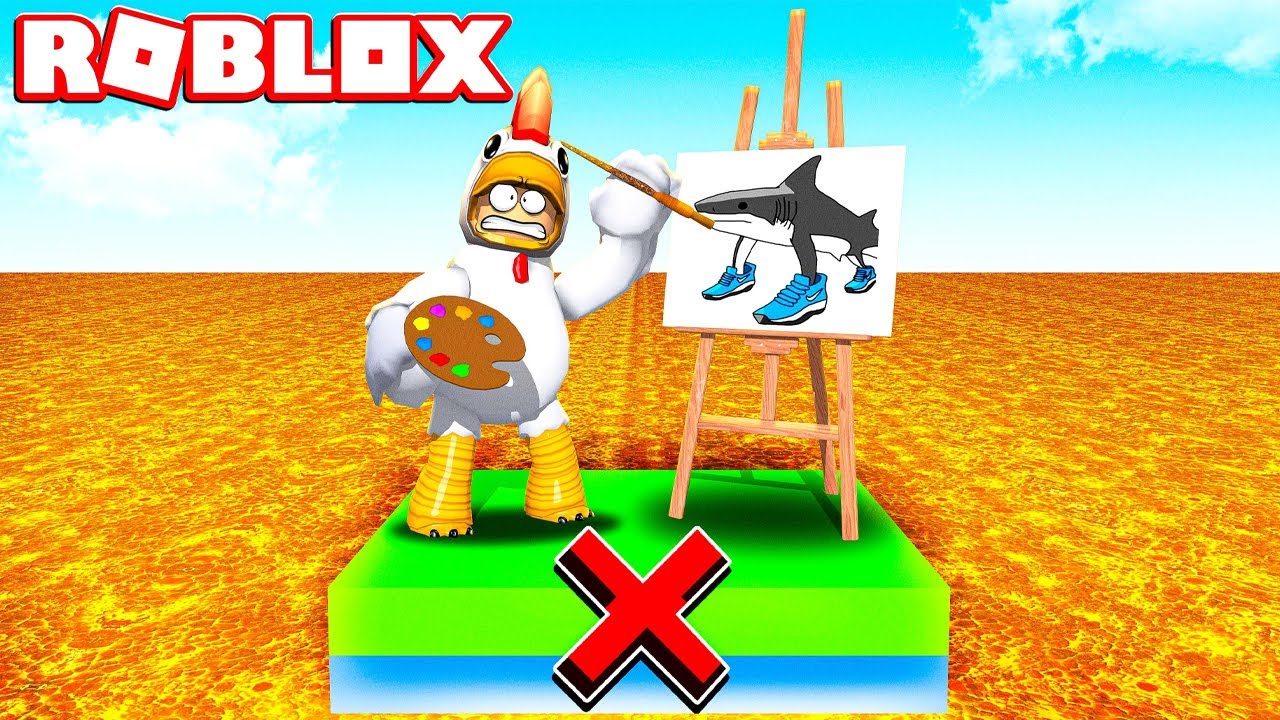 DISEGNA BENE O CADI NELLA LAVA SU ROBLOX!!