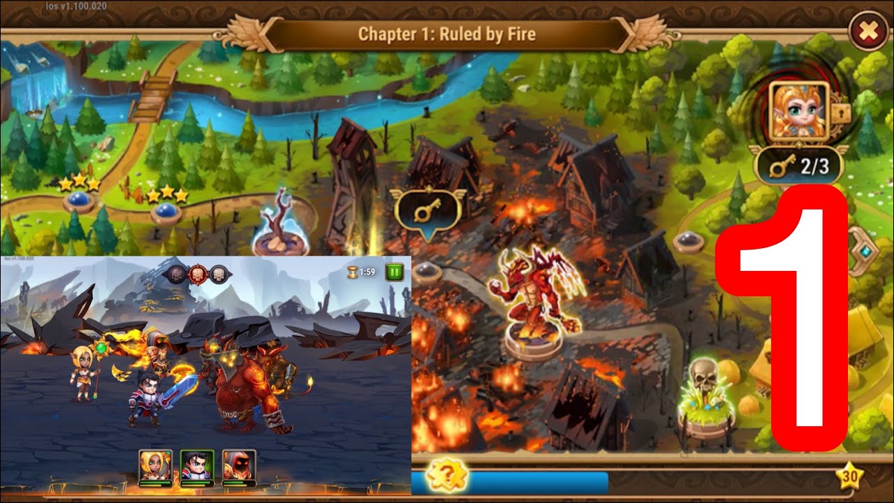 Hero wars gameplay part -1 (iOS, android) walkthrough gameplay