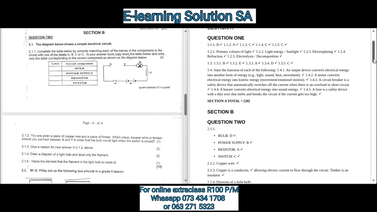 Grade 8 Natural Sciences Term 1 | March test Paper 2026