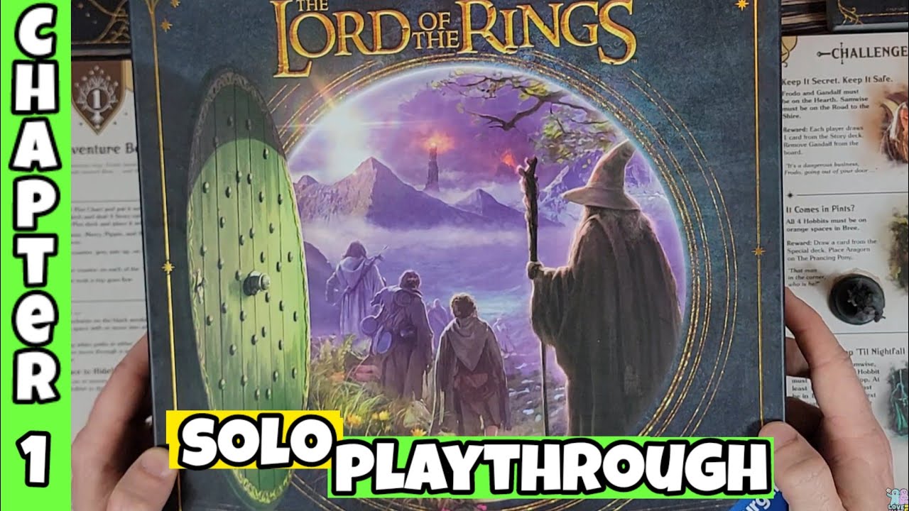 Ch. 1 Solo Playthrough of Lord of The Rings Adventure Book Game From @Ravensburger#boardgames