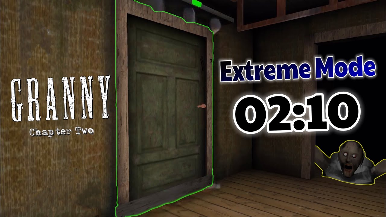 Granny Chapter Two - Extreme Mode Door Escape Glitchless Speedrun World Record 02:10