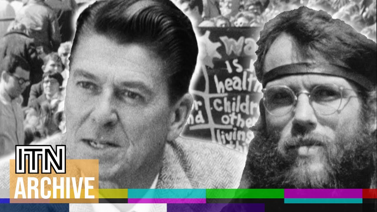 Ronald Reagan vs Berkeley's Radical Left - California Governor Takes on Anti-War Students (1967)