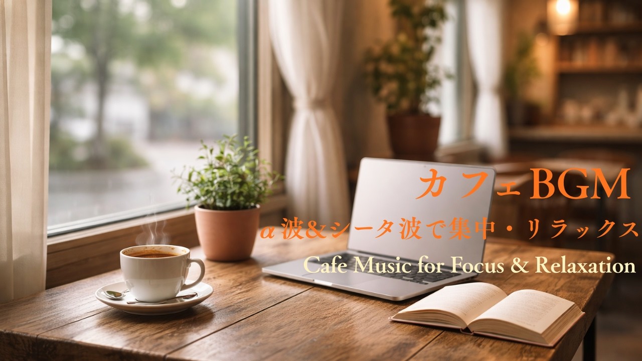 カフェBGM 🌿α波&シータ波で集中・リラックス | 作業・勉強・読書に | Cafe Music for Focus & Relaxation [Alpha, Theta Waves]