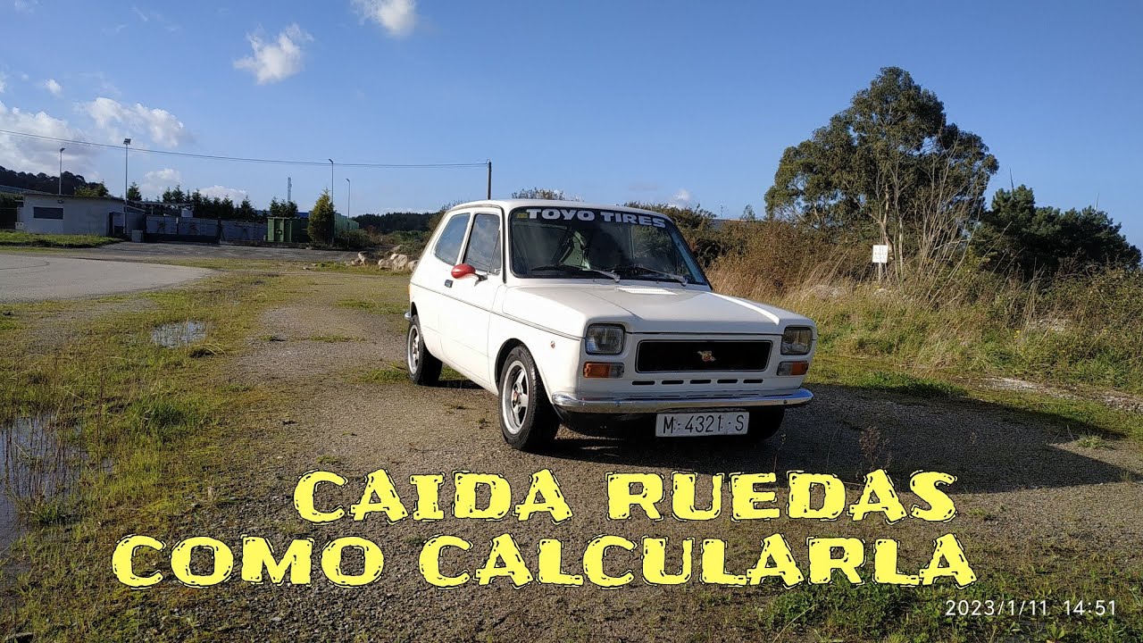 Seat 127 😁Calcular caídas (CAMBER)  ruedas 🌟