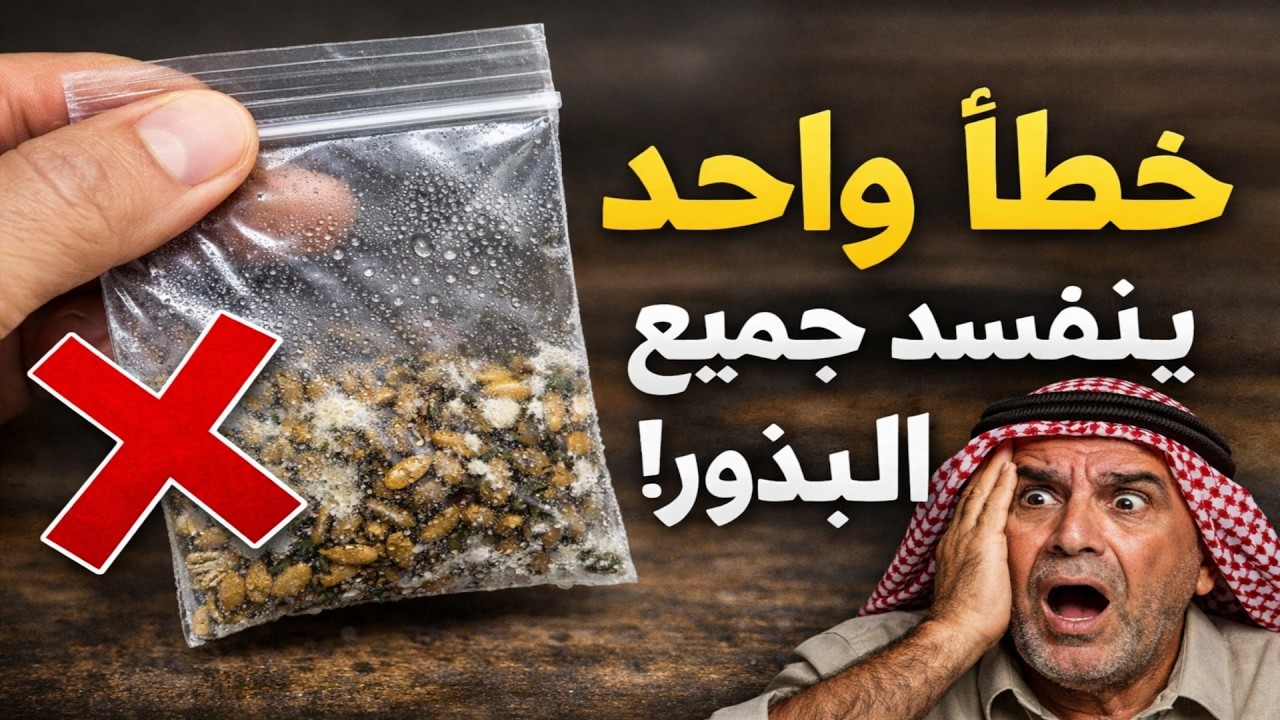 خطأ واحد يرتكبه 99% من الناس عند تخزين البذور (ويقضي عليها تماماً)