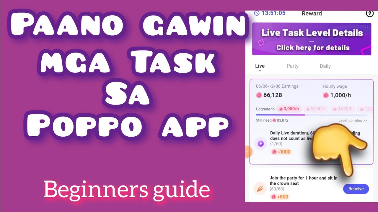 PAANO GAWIN ANG TASK SA POPPO APP||BEGINNERS GUIDE