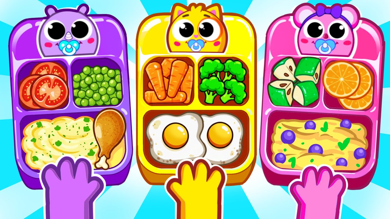 What’s in My Lunchbox Today? 🍌🥕 Funny Kids Songs & Nursery Rhymes♥️