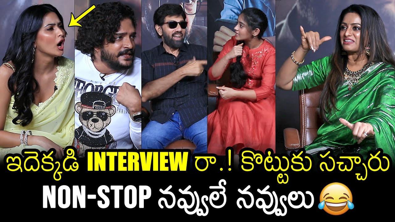 NON-STOP Comedy😂: Tribanadhari Barbarik Team Hilarious Interview | Sathyaraj,Vasishta,Udaya Bhanu