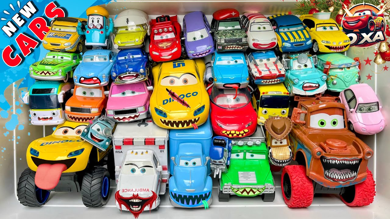 Disney Pixar Cars Unboxing Review | Lightning McQueen, Tow Mater, Chick Hicks, Sally Carrera, Cruz