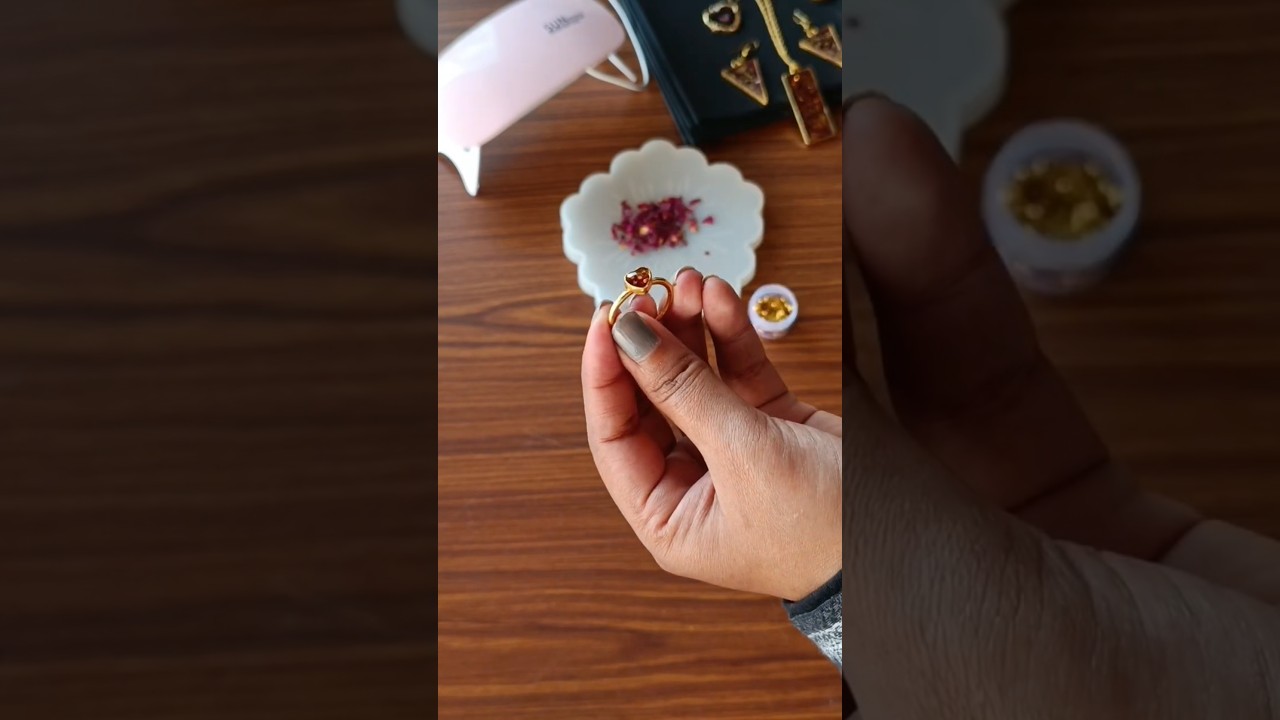 Кольцо из смолы 💍 