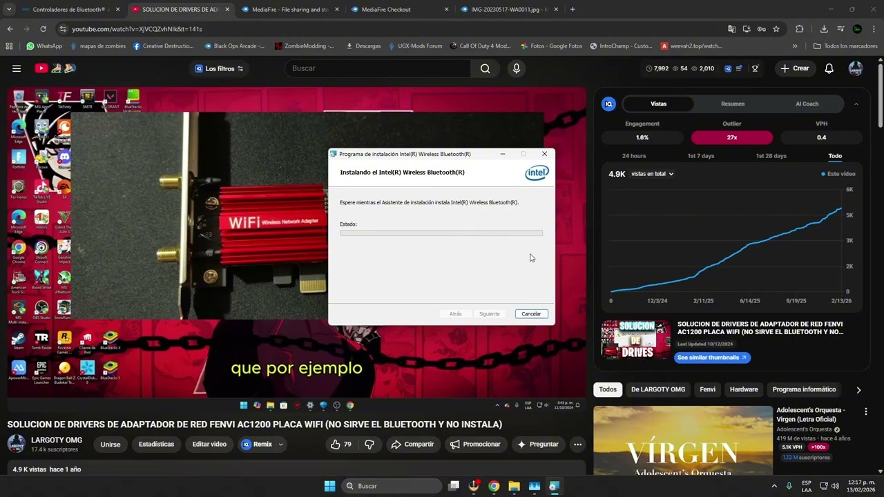 INSTALAR DRIVER DEL Fenvi AC1200 FV-AC1200 placa wi-fi de doble banda