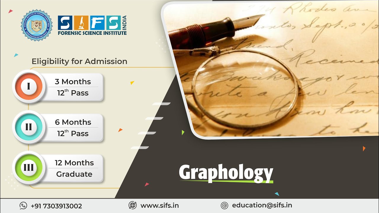 Graphology | Online Course  Sherlock Institute of Forensic Science
