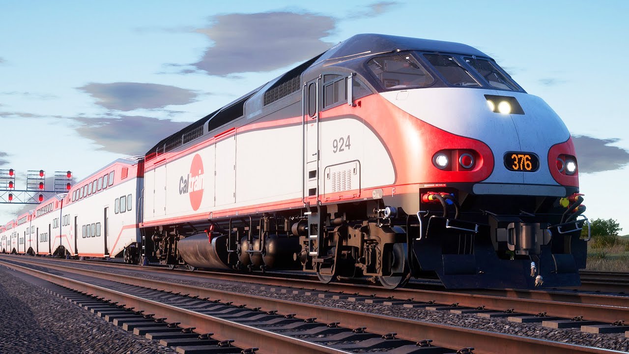 NEW 'Baby Bullet' American Passenger Train | Caltrain MP36PH-3C Train Sim World 2020 Gameplay